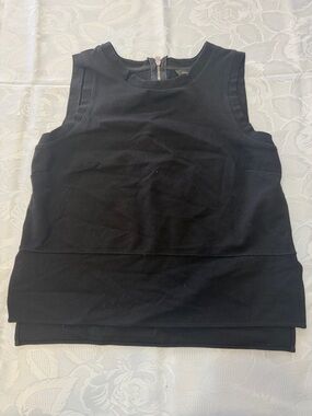 Banana Republic Black Sleeveless Layered Tank